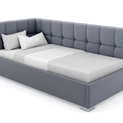 Кровать угловая Мия интерьерная +основание (120х200) в Кургане - kurgan.mebel24.online | фото 8
