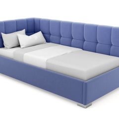 Кровать угловая Мия интерьерная +основание (120х200) в Кургане - kurgan.mebel24.online | фото 9