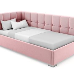Кровать угловая Мия интерьерная +основание (120х200) в Кургане - kurgan.mebel24.online | фото 10