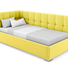 Кровать угловая Мия интерьерная +основание (120х200) в Кургане - kurgan.mebel24.online | фото 13