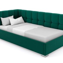 Кровать угловая Мия интерьерная +основание (120х200) в Кургане - kurgan.mebel24.online | фото 15