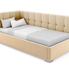 Кровать угловая Мия интерьерная +основание (120х200) в Кургане - kurgan.mebel24.online | фото 17