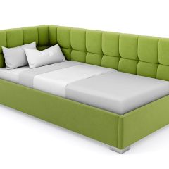 Кровать угловая Мия интерьерная +основание (120х200) в Кургане - kurgan.mebel24.online | фото 19
