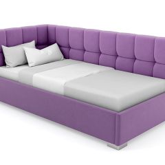 Кровать угловая Мия интерьерная +основание (120х200) в Кургане - kurgan.mebel24.online | фото 20