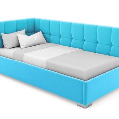 Кровать угловая Мия интерьерная +основание (120х200) в Кургане - kurgan.mebel24.online | фото 22