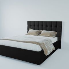 Кровать Венеция с ПМ 1800 (экокожа кольт ч) в Кургане - kurgan.mebel24.online | фото 2