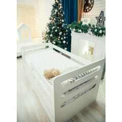 Кроватка-манеж горизонтали с ящиком в Кургане - kurgan.mebel24.online | фото 2