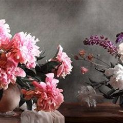 Кухонный фартук Цветы 316 МДФ матовый (3000) Flowers в Кургане - kurgan.mebel24.online | фото