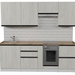 Кухонный гарнитур Амели компакт 2200 мм в Кургане - kurgan.mebel24.online | фото 3