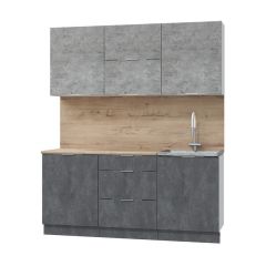 Кухонный гарнитур Асти-бетон 1.8 в Кургане - kurgan.mebel24.online | фото