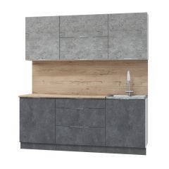 Кухонный гарнитур Асти-бетон 2.0 в Кургане - kurgan.mebel24.online | фото