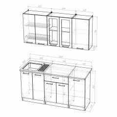 Кухонный гарнитур Инна стандарт 1600 в Кургане - kurgan.mebel24.online | фото 3