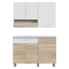 Кухонный гарнитур КГ-4 (1200) Белый/Дуб Сонома в Кургане - kurgan.mebel24.online | фото 5