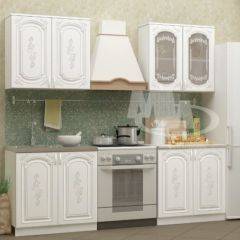 ЛИЗА-2 Кухонный гарнитур 1,6 Белый глянец холодный в Кургане - kurgan.mebel24.online | фото