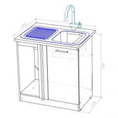 Кухонный гарнитур Лоретта гранд прайм 2600х1400 мм в Кургане - kurgan.mebel24.online | фото 20