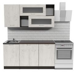 Кухонный гарнитур Лоретта стандарт 1600 мм в Кургане - kurgan.mebel24.online | фото 3