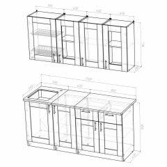 Кухонный гарнитур Ника демо 1700 в Кургане - kurgan.mebel24.online | фото 4