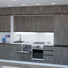 Кухонный гарнитур Ноктюрн люкс 3000 мм в Кургане - kurgan.mebel24.online | фото