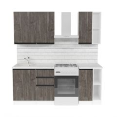 Кухонный гарнитур Ноктюрн медиум 1400 мм в Кургане - kurgan.mebel24.online | фото 4