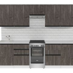 Кухонный гарнитур Ноктюрн мега 2500 мм в Кургане - kurgan.mebel24.online | фото 3