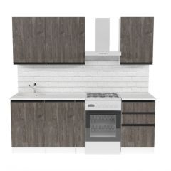 Кухонный гарнитур Ноктюрн стандарт 1600 мм в Кургане - kurgan.mebel24.online | фото 3