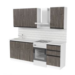 Кухонный гарнитур Ноктюрн стандарт 1600 мм в Кургане - kurgan.mebel24.online | фото 4