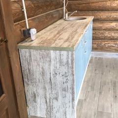 Кухонный гарнитур Принцесса угловой 1200*2850 Арктик (модульный) Горизонт в Кургане - kurgan.mebel24.online | фото 12