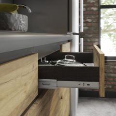 Кухонный гарнитур Лофт 2.0 (Дуб Крафт/Венге) в Кургане - kurgan.mebel24.online | фото 2
