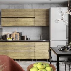 Кухонный гарнитур Лофт 2.0 (Дуб Крафт/Венге) в Кургане - kurgan.mebel24.online | фото
