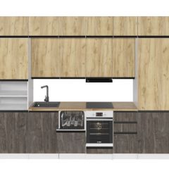 Кухонный гарнитур Сапфир экстра 3000 мм в Кургане - kurgan.mebel24.online | фото 3