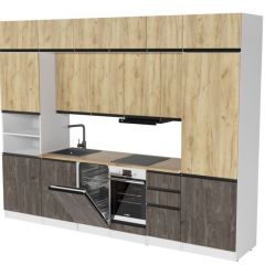 Кухонный гарнитур Сапфир экстра 3000 мм в Кургане - kurgan.mebel24.online | фото 4