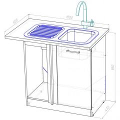 Кухонный гарнитур Симфония мега прайм 1500х2700 мм в Кургане - kurgan.mebel24.online | фото 22