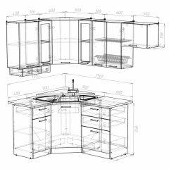 Кухонный гарнитур Симона литл 1300*2000 в Кургане - kurgan.mebel24.online | фото 3