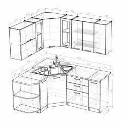 Кухонный гарнитур Светлана оптима 1500*1800 в Кургане - kurgan.mebel24.online | фото 3