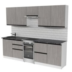 Кухонный гарнитур Сюита мега 2500 мм в Кургане - kurgan.mebel24.online | фото 4