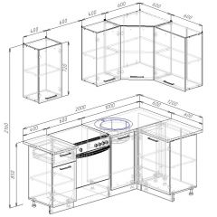 Кухонный гарнитур угловой Вегас 2000*1200 (Стол. 26мм) в Кургане - kurgan.mebel24.online | фото 3