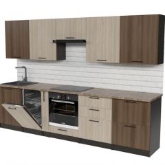 Кухонный гарнитур Яшма 3000 мм в Кургане - kurgan.mebel24.online | фото 4