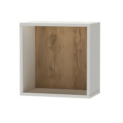 Квадро ПЛ-1 Полка (ЛДСП миндаль/дуб крафт золотой) в Кургане - kurgan.mebel24.online | фото