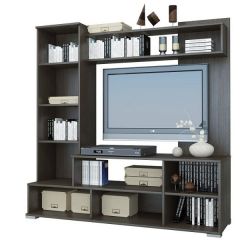 Мини-стенка Линда (ясень шимо темный/светлый) в Кургане - kurgan.mebel24.online | фото 3