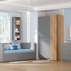 Модульная гостиная Квадро (ЛДСП дуб крафт золотой) в Кургане - kurgan.mebel24.online | фото 2