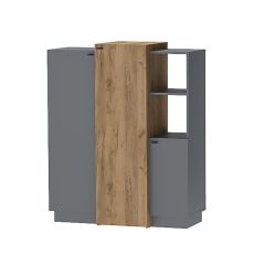 Модульная гостиная Квадро (ЛДСП дуб крафт золотой) в Кургане - kurgan.mebel24.online | фото 8