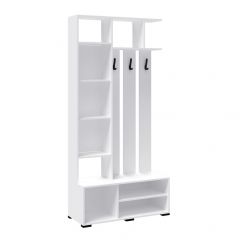 Модульная Прихожая Бриз (Белый/ Дуб юкон) в Кургане - kurgan.mebel24.online | фото 3
