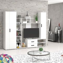 Шкаф Торонто (Белый текстурный) в Кургане - kurgan.mebel24.online | фото 2
