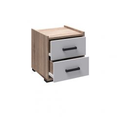 Модульная Спальня Соната (Белый/Дуб Крафт Золотой) в Кургане - kurgan.mebel24.online | фото 6