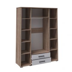 Модульная Спальня Соната (Белый/Дуб Крафт Золотой) в Кургане - kurgan.mebel24.online | фото 8