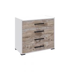 Модульная Спальня Соната (Белый/Дуб юкон) в Кургане - kurgan.mebel24.online | фото