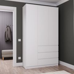 МОРИ МШ 1200.1 Шкаф (белый) в Кургане - kurgan.mebel24.online | фото