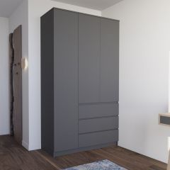МОРИ МШ 1200.1 Шкаф (графит) в Кургане - kurgan.mebel24.online | фото
