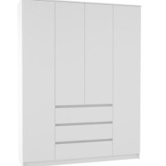 МОРИ МШ 1600.1 Шкаф (белый) в Кургане - kurgan.mebel24.online | фото 2