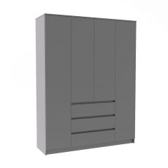 МОРИ МШ 1600.1 Шкаф (графит) в Кургане - kurgan.mebel24.online | фото 2
